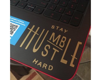stay humble hustle hard - Laptop - Ipad - Glass decal